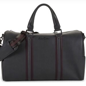 Robert Graham Charcoal and Burgundy Duffel Bag